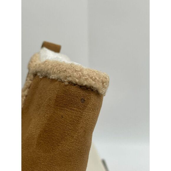 Sun + Stone Women's Camillia Wedge Bootie - Tan Micro 7M - Picture 5 of 7